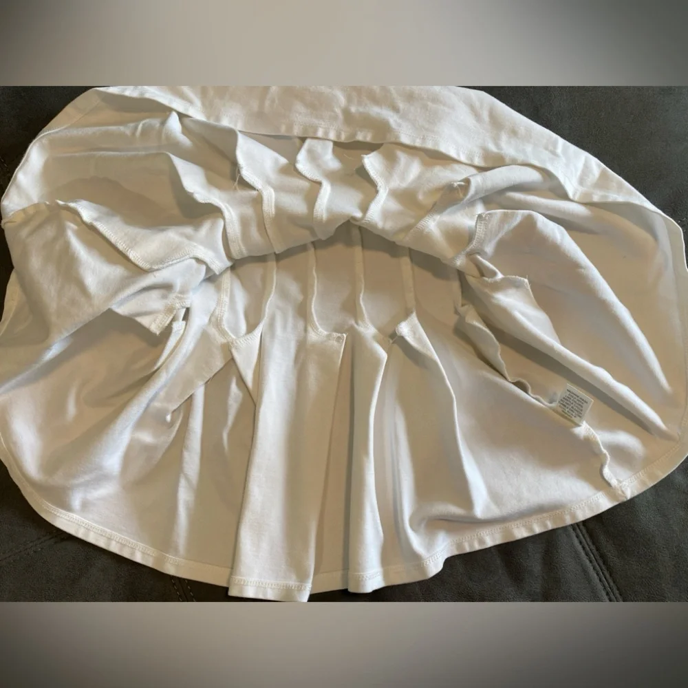 Altar'd State White Pleated Skater Tennis Mini Skirt Size S